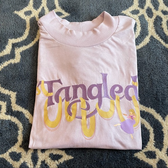 Her Universe Tops - NWT Her Universe Tangled Mock Neck T-Shirt